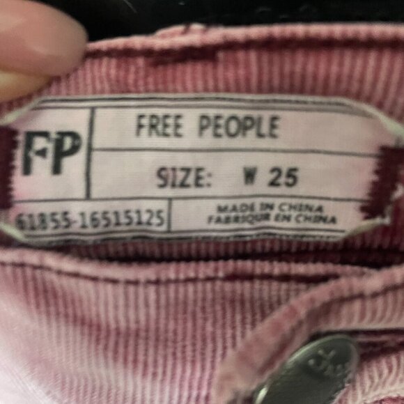 Free People Corduroy Pants - Waist 25 - Picture 2 of 3